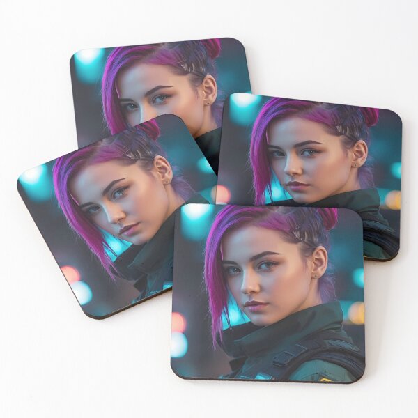 Item preview,  Realistic Cyberpunk Female Portrait designed and sold by papi1998.