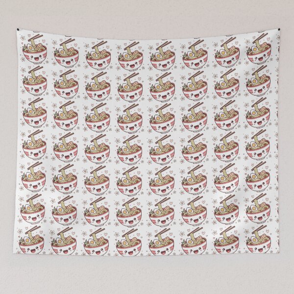 Item preview, Kawaii Japanses Ramen Noodles Bowl designed and sold by graphic-genie.