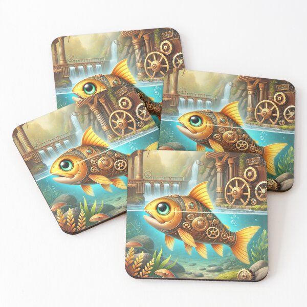 Item preview, Steampunk Golden Trout designed and sold by Sillytoe.