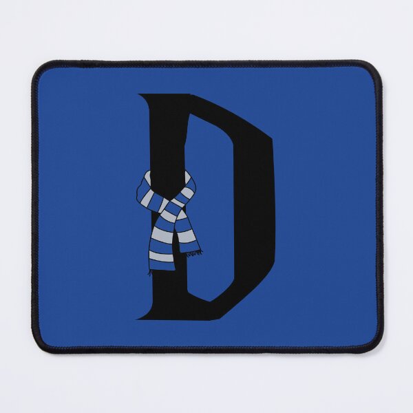 Item preview, Letter D first name harry p house eagle raven blue silver gray wizard magic school scarf designed and sold by manonpradier.