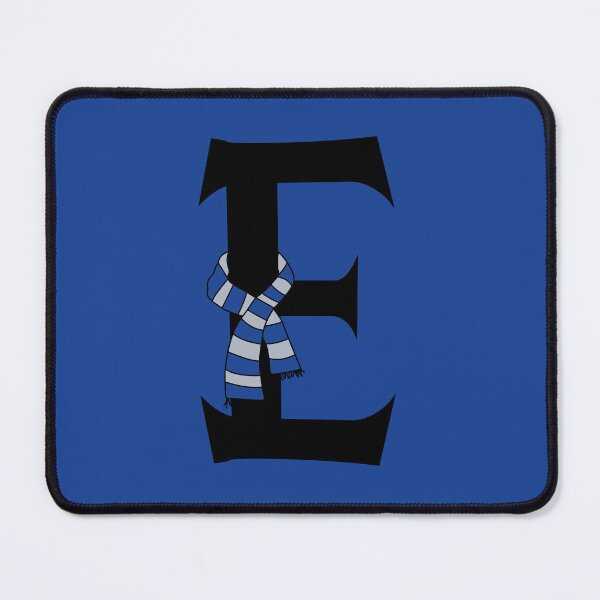 Item preview, Letter E first name harry p house eagle raven blue silver gray wizard magic school scarf designed and sold by manonpradier.