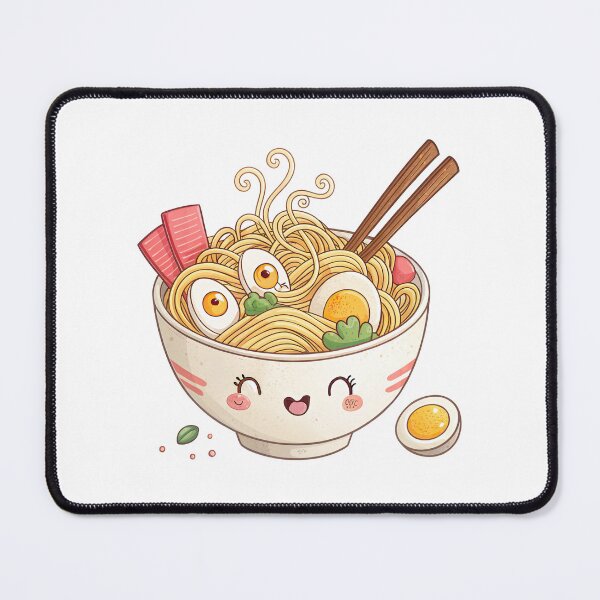 Item preview, Kawaii Japanses Ramen Noodles Bowl designed and sold by graphic-genie.