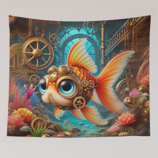 Item preview, Steampunk Goldfish designed and sold by Sillytoe.