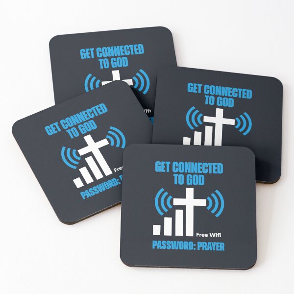 Item preview, Get Connected to God, Free WiFi, Password Prayer Christian designed and sold by Lillyamstronger.