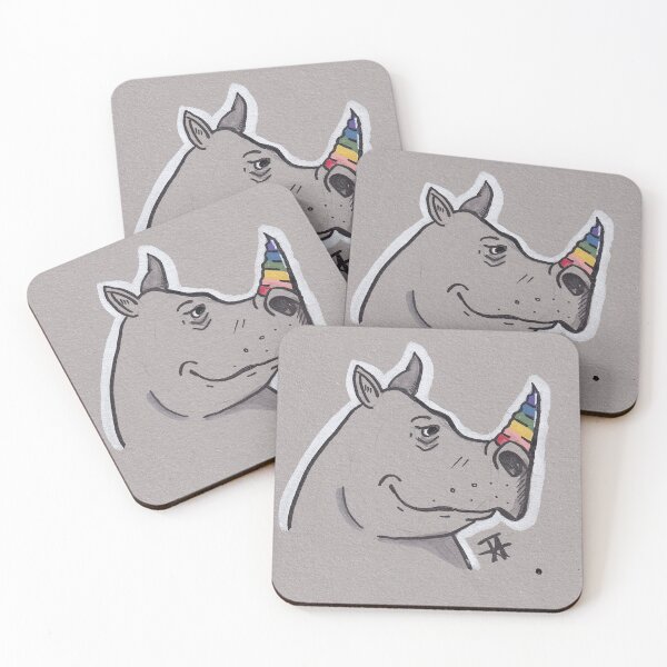 Item preview, Rhino Pride! designed and sold by HallowMummy.