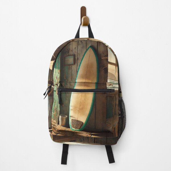 Item preview, beach view from a rustic wooden shack designed and sold by Random Designs.