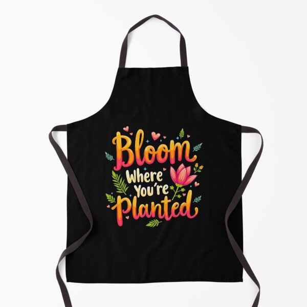 Item preview, Bloom Where You Are Planted Inspirational Quote designed and sold by ThreeftlyPicks.