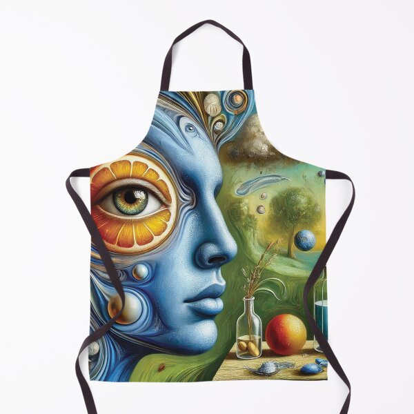 Artikelvorschau, traumhaftes Portrait einer Person mit blau getöntem Gesicht entworfen und verkauft von Random Designs.