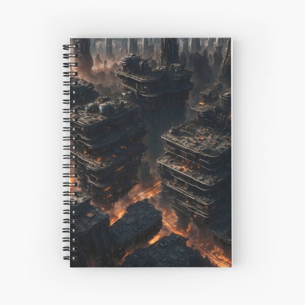 Item preview, Dystopian representation of a metropolis of the future designed and sold by HolaJosephina.