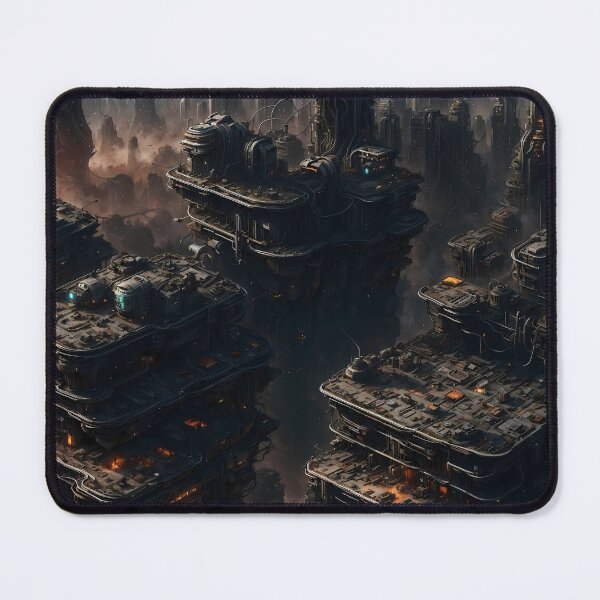 Item preview, Dystopian representation of a metropolis of the future designed and sold by HolaJosephina.