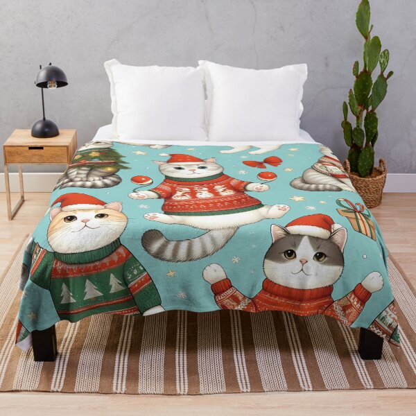 Item preview, Festive Cats Holiday Sweaters designed and sold by JavisSRDesign.