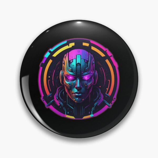Item preview, Cybernetic Warrior, Colorful Circular Logo, Cyber Goth designed and sold by Burn-Ego.