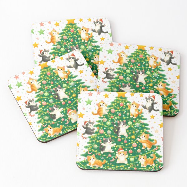 Item preview, Playful Cats Christmas Tree designed and sold by JavisSRDesign.