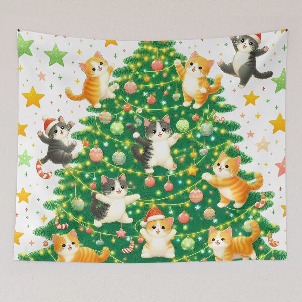 Item preview, Playful Cats Christmas Tree designed and sold by JavisSRDesign.
