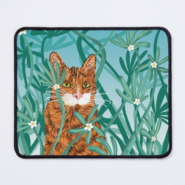 Item preview, cat in flowerbed designed and sold by MRwonderfool.