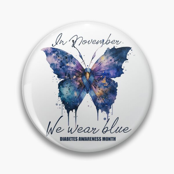 Item preview, In November we wear blue - Diabetes Awareness Month designed and sold by Designs by Modem.