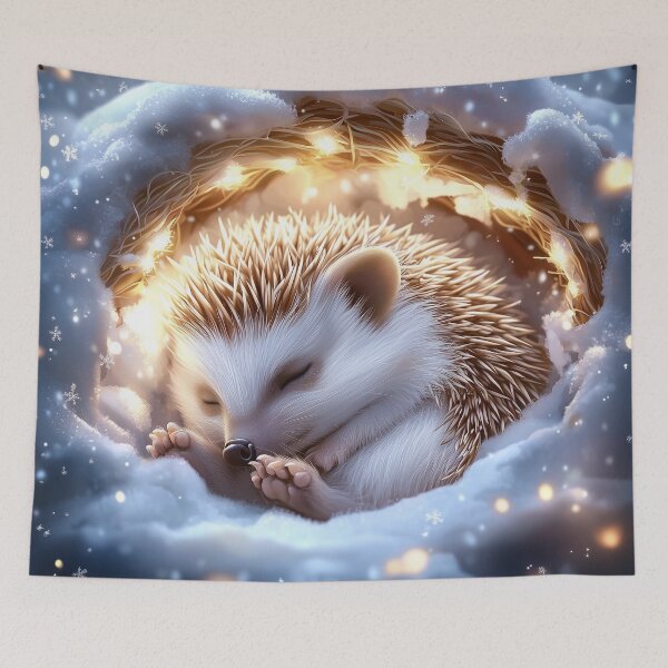 Item preview, Hedgehog's Winter Nap designed and sold by silp159.