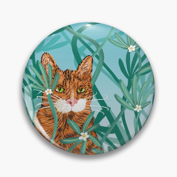 Item preview, cat in flowerbed designed and sold by MRwonderfool.