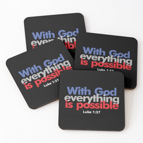 Item preview, With God Everything Is Possible - Luke 1:37 Inspirational designed and sold by Lillyamstronger.
