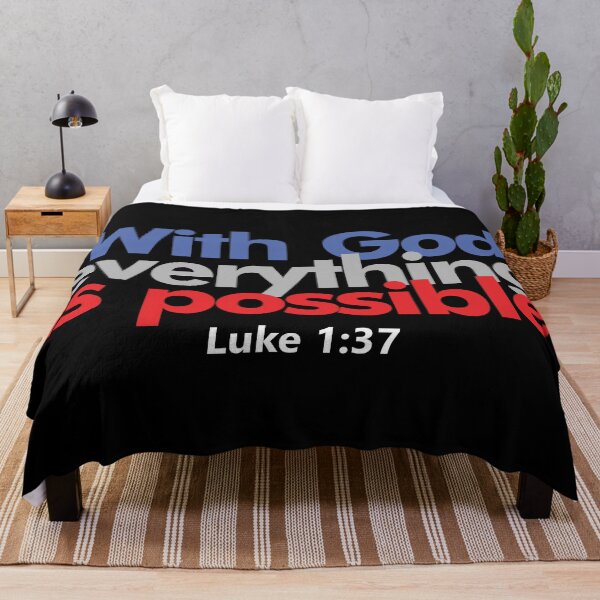 Item preview, With God Everything Is Possible - Luke 1:37 Inspirational designed and sold by Lillyamstronger.