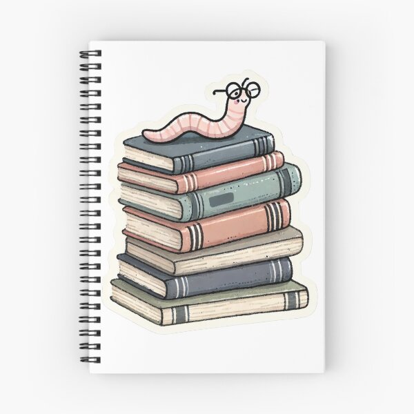 Item preview, Book Worm Wearing Reading Glasses designed and sold by maria-kuu.