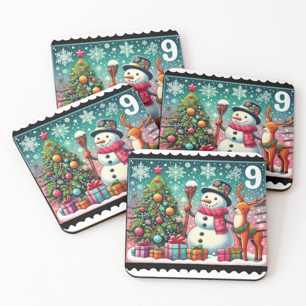 Item preview, Christmas Postage Stamp designed and sold by Myra365Art.