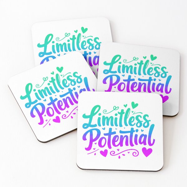 Item preview, Limitless Potential Inspirational Quote designed and sold by ThreeftlyPicks.