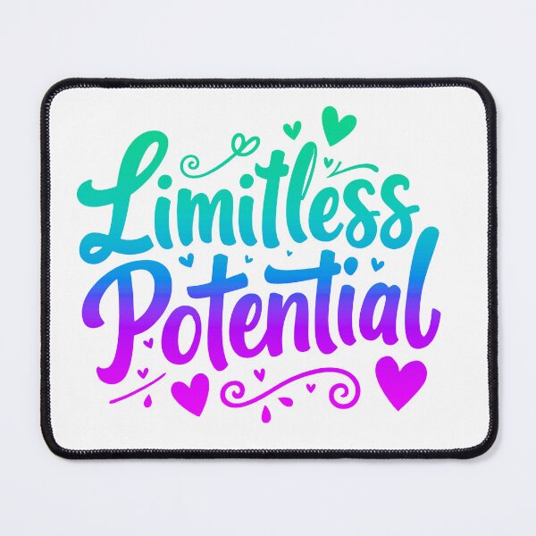 Item preview, Limitless Potential Inspirational Quote designed and sold by ThreeftlyPicks.
