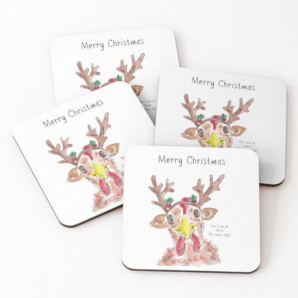 Item preview, Merry Christmas - Reindeer Chicken designed and sold by Jen Payne.