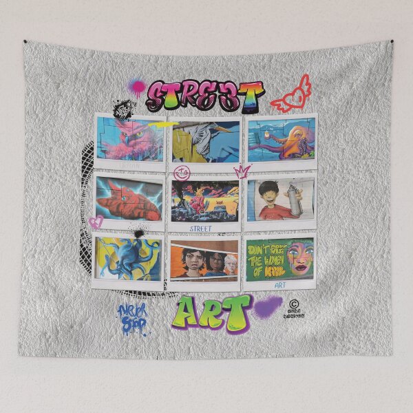 Item preview, Urban street art graffiti collage  designed and sold by Endo Designs - cause Love and Life matters.