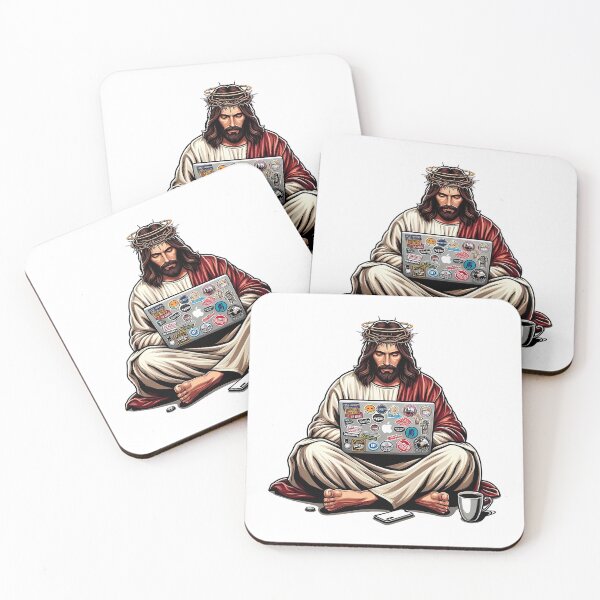Item preview, Jesus Is Watching On Laptop designed and sold by ipan.