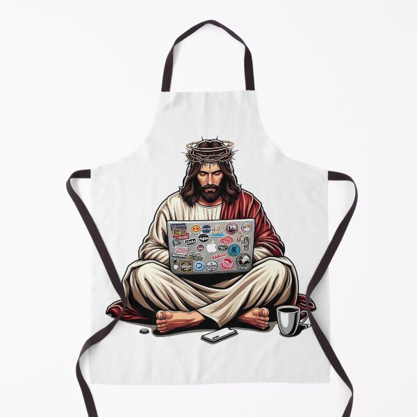 Item preview, Jesus Is Watching On Laptop designed and sold by ipan.