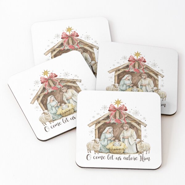 Item preview, O Come Let Us Adore Him Merry Jesus designed and sold by Arfurneauxt.