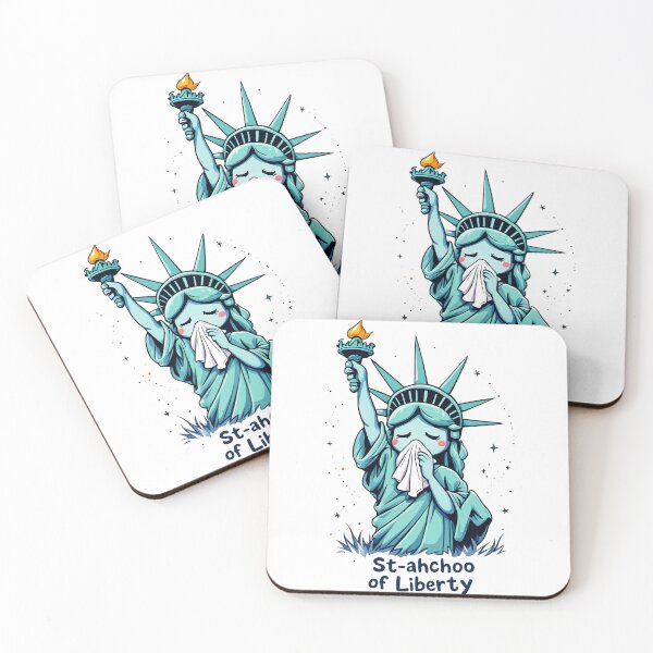 Item preview, Funny Statue of Liberty T-Shirt, St-achoo of Liberty Graphic Tee, Humorous Novelty Tee, Unique Gift Idea Shirt, USA Graphic Shirt designed and sold by Zeng-Graphics.