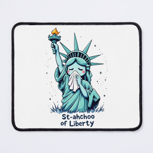 Item preview, Funny Statue of Liberty T-Shirt, St-achoo of Liberty Graphic Tee, Humorous Novelty Tee, Unique Gift Idea Shirt, USA Graphic Shirt designed and sold by Zeng-Graphics.