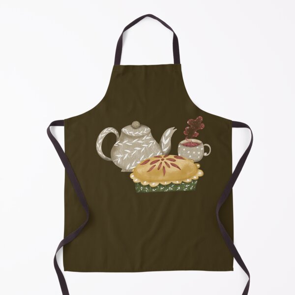 Item preview, Apple pie and cup of tea designed and sold by pinkyfish1010.