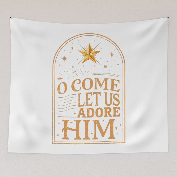 Item preview, O Come Let Us Adore Him Retro Christian Clothing designed and sold by Arfurneauxt.