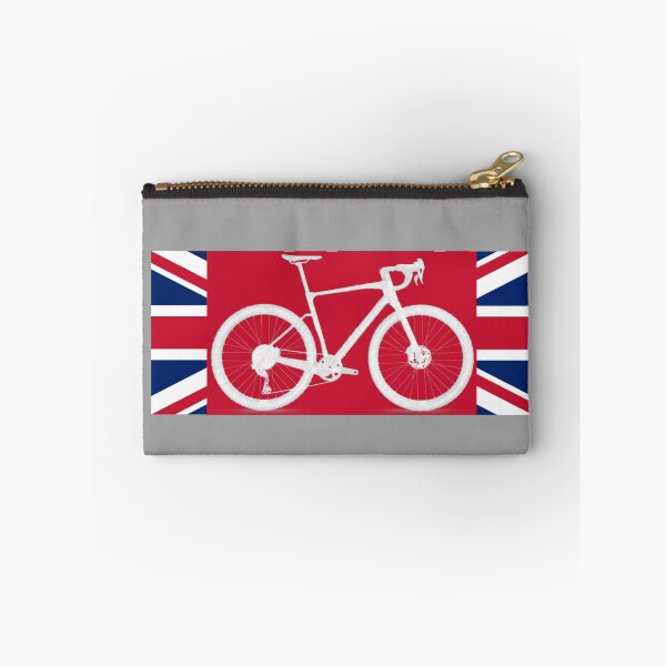 Artikelvorschau, Schotterfahrrad mit Flagge des Vereinigten Königreichs entworfen und verkauft von Gravelymas.