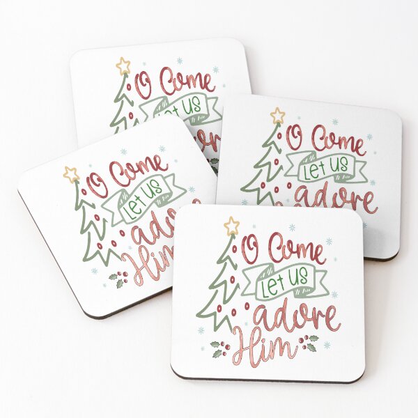 Item preview, O Come Let Us Adore Him Retro Christmas designed and sold by Arfurneauxt.