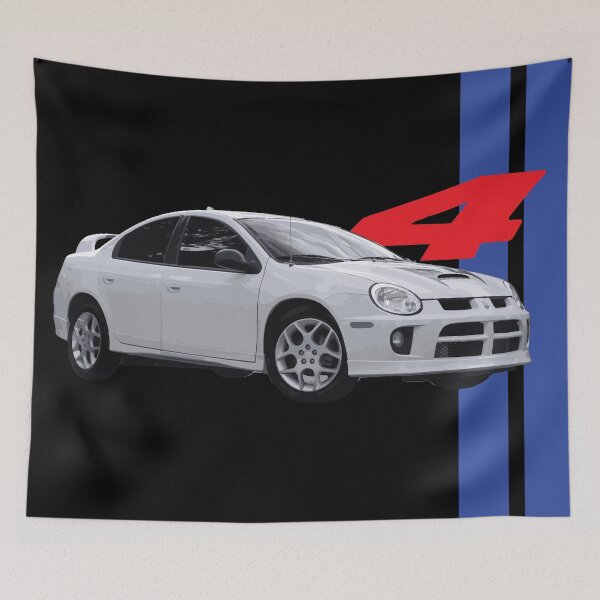 Item preview, usa spoiler sedan street racing technology 4 banger White turbo stripes designed and sold by cowtownCOWBOY.