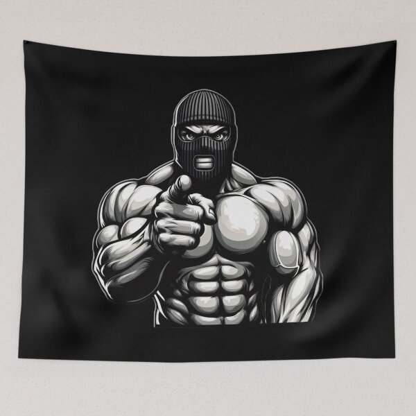 Item preview, Masked Muscular Man designed and sold by GeneralDaily.