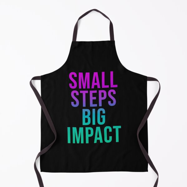 Item preview, Small Steps, Big Impact Motivational Quote designed and sold by ThreeftlyPicks.