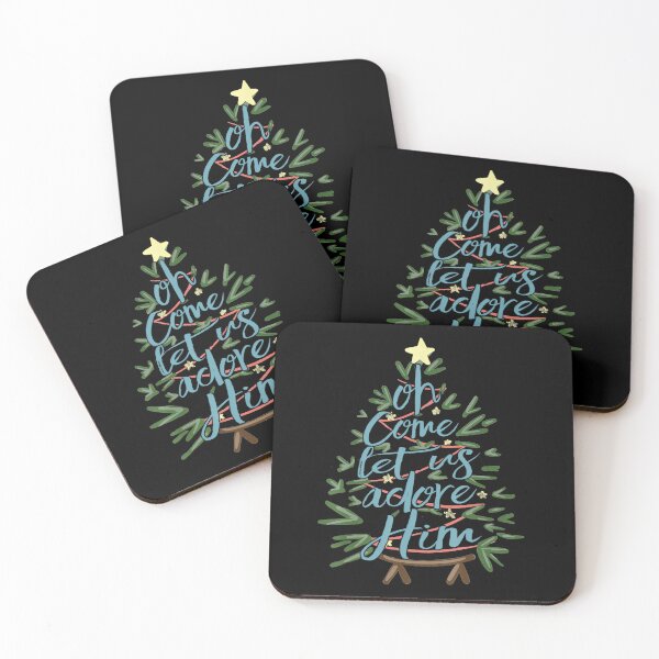 Item preview, Oh Come Let Us Adore Him Christmas Tree Quote designed and sold by Arfurneauxt.