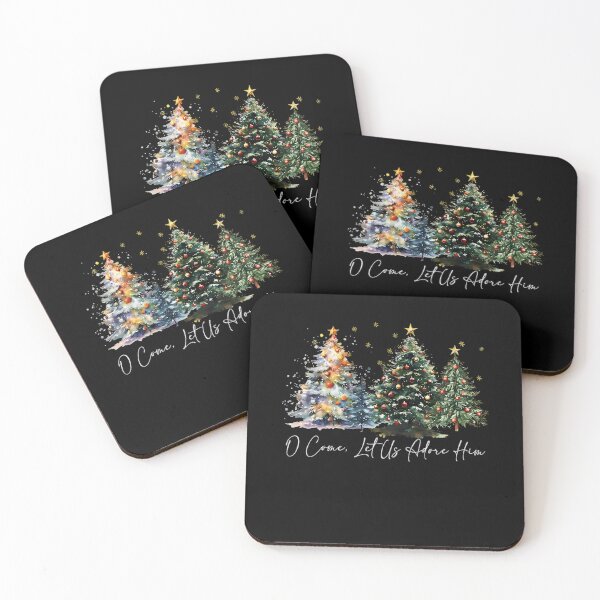 Item preview, Oh Come Let Us Adore Him Christmas Trees designed and sold by Arfurneauxt.