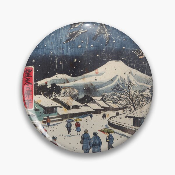 Item preview, Fifty-three Stations of the Tokaido "Kambara Night Snow" designed and sold by edisonnn.