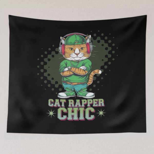 Item preview, Cat rapper chic - Rap cat- Rapping cat - Catventurer - Cat tastie - Meow tastic designed and sold by JansenGS.