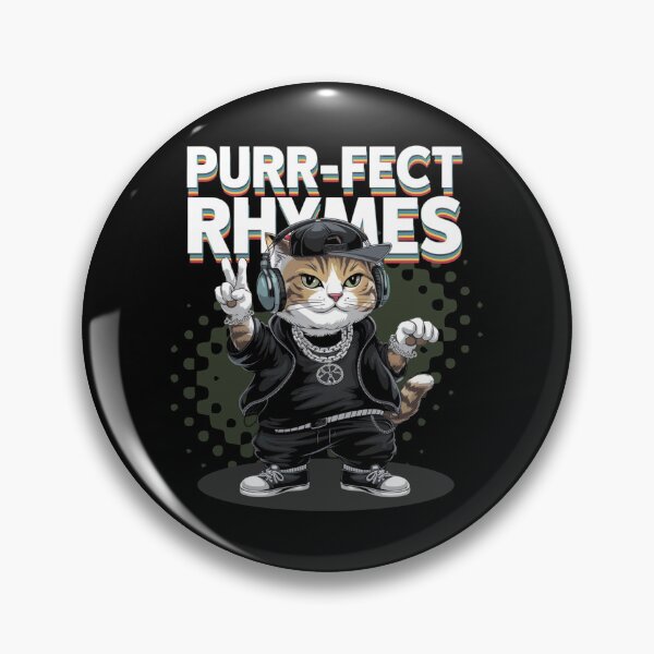 Item preview, Purr-fect rhymes - Rap cat- Rapping cat - Catventurer - Cat tastie - Meow tastic designed and sold by JansenGS.