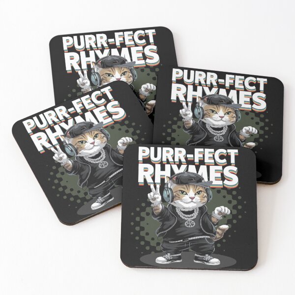 Item preview, Purr-fect rhymes - Rap cat- Rapping cat - Catventurer - Cat tastie - Meow tastic designed and sold by JansenGS.