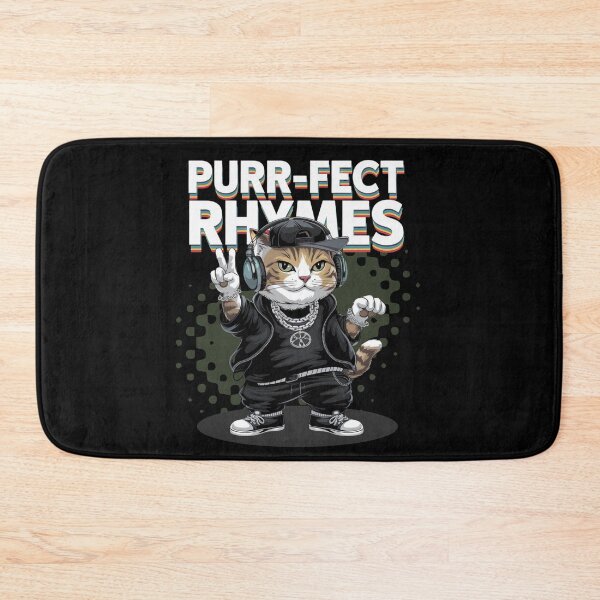 Item preview, Purr-fect rhymes - Rap cat- Rapping cat - Catventurer - Cat tastie - Meow tastic designed and sold by JansenGS.