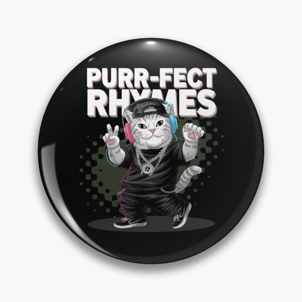 Item preview, Purr-fect rhymes - Hip hop cat- Rapping cat - Catventurer - Cat tastie - Meow tastic designed and sold by JansenGS.